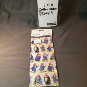 1 Folded Sheet of Paddington Bear Gift Wrap - Wrapping Paper - Museums & Galleri
